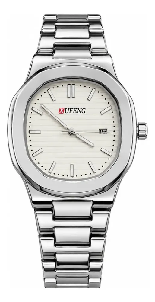 Relógio De Pulso Masculino Old Money Minimalista Premium Prata