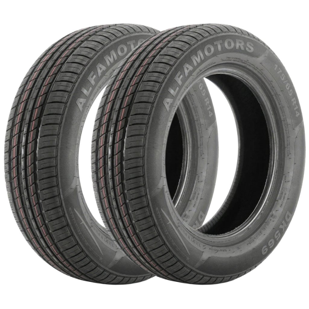 Kit 2 Pneus 175/65 R14 Alfamotors DK569 90/88T 6PR Reinf. Novos Aro 14