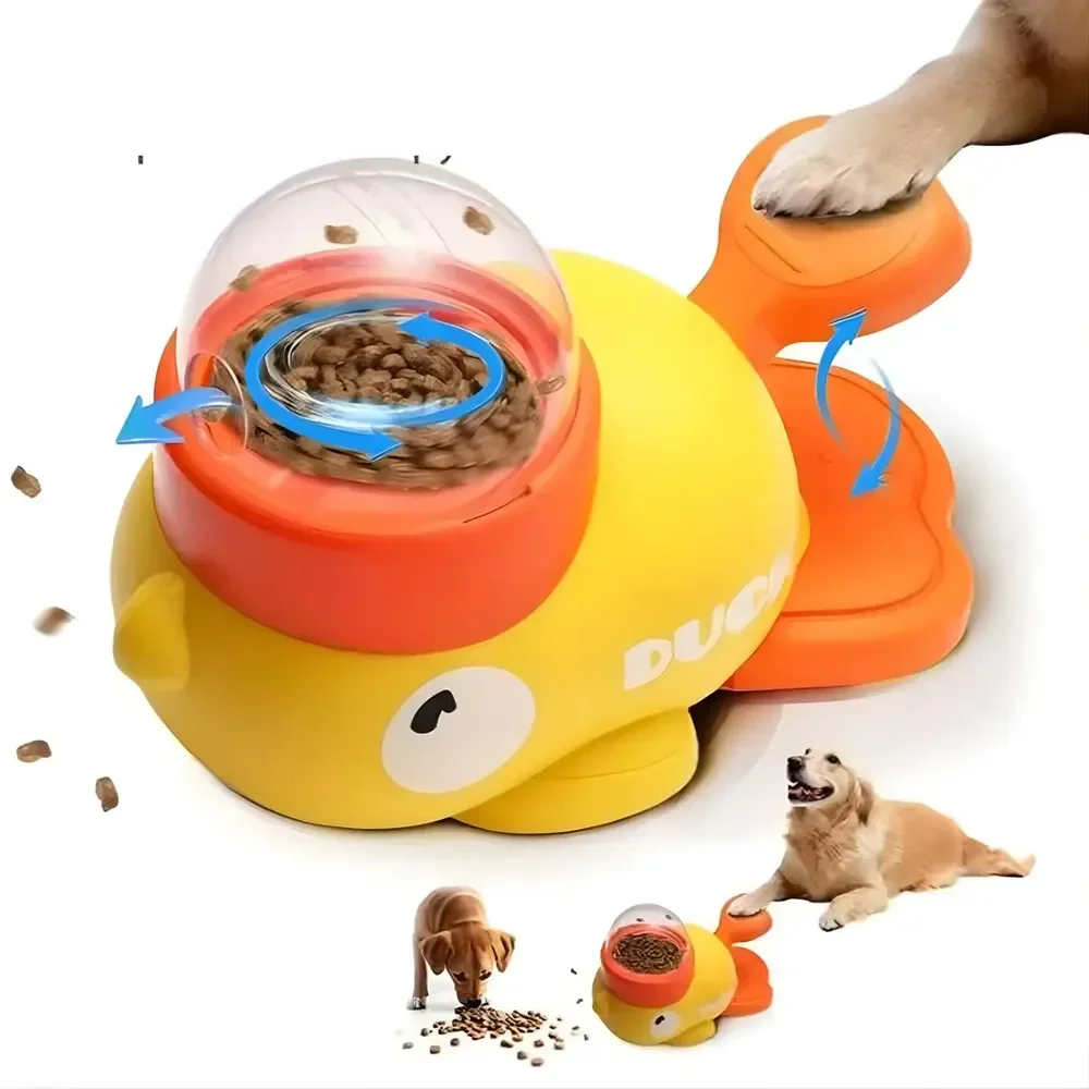 Brinquedo Interativo Alimentador Lento Para Cães - Jambo Pet Amarelo