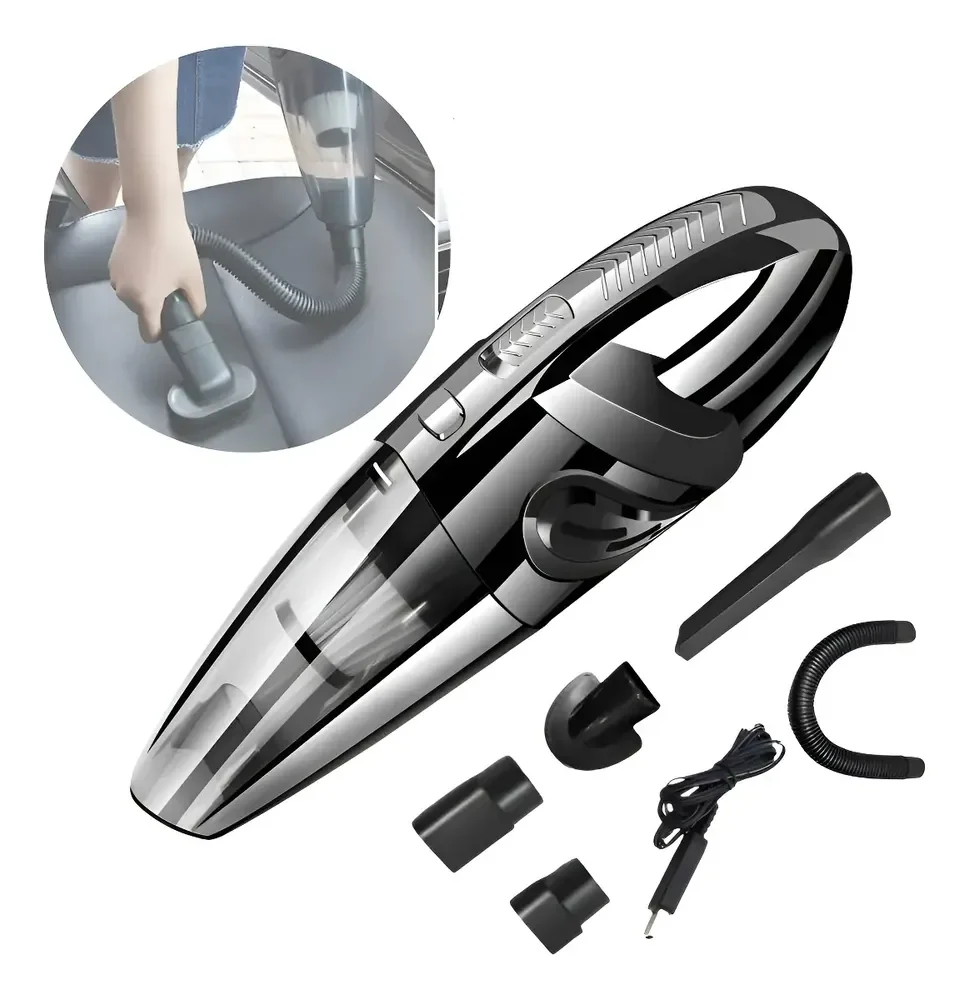 Aspirador De Mão Portátil Automotivo Carro Sofá Compacto Usb Cor Preto Oasis OIH-2905