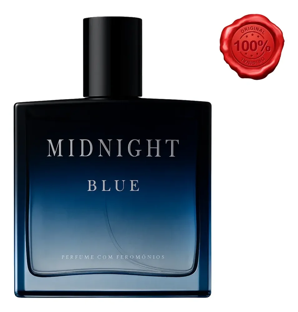 Perfume Masculino Midnight Blue Alta Fixação Fero Blue 100ml