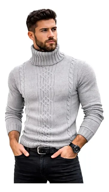 Cacharrel Casaco Blusa Tricot Lã Masculina Mp818