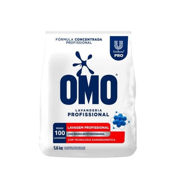 Lava Roupas Pó 5,6KG Omo Lavanderia Pro