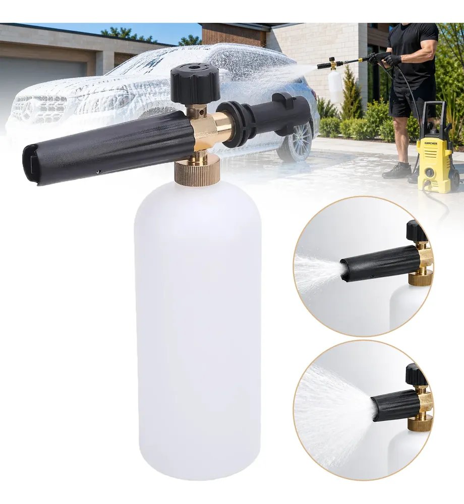 Canhão De Espuma Snow Foam Para Karcher 1l Com Engate Rápido Branco
