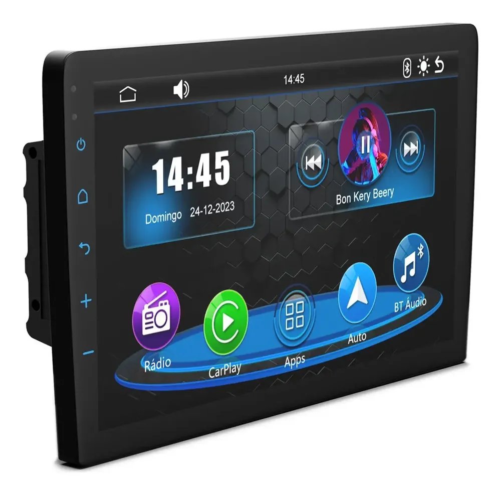 Central Multimídia 2 Din Faaftech Cm9 9 Polegadas ConnectMedia com Apple Carplay e Android Auto Sem Fio
