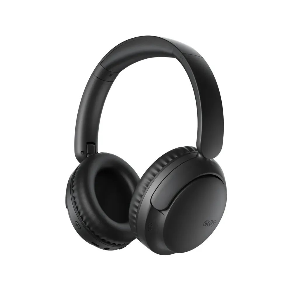 Headset QCY H2S Lite, Fone de ouvido Bluetooth 6.0, ENC Redução de Ruído para Chamadas, Até 60h de Reprodução, Conexão Multiponto, Cor Preto