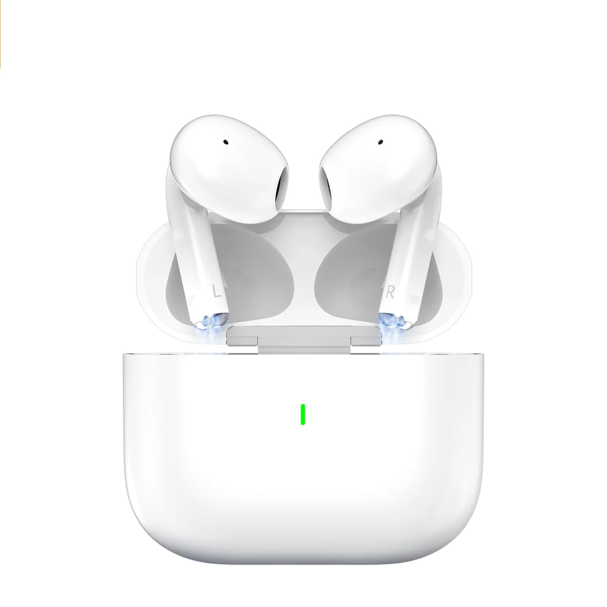 Fones de ouvido Bluetooth 5.3 sem fio, bateria com duração de 40 horas BRANCO