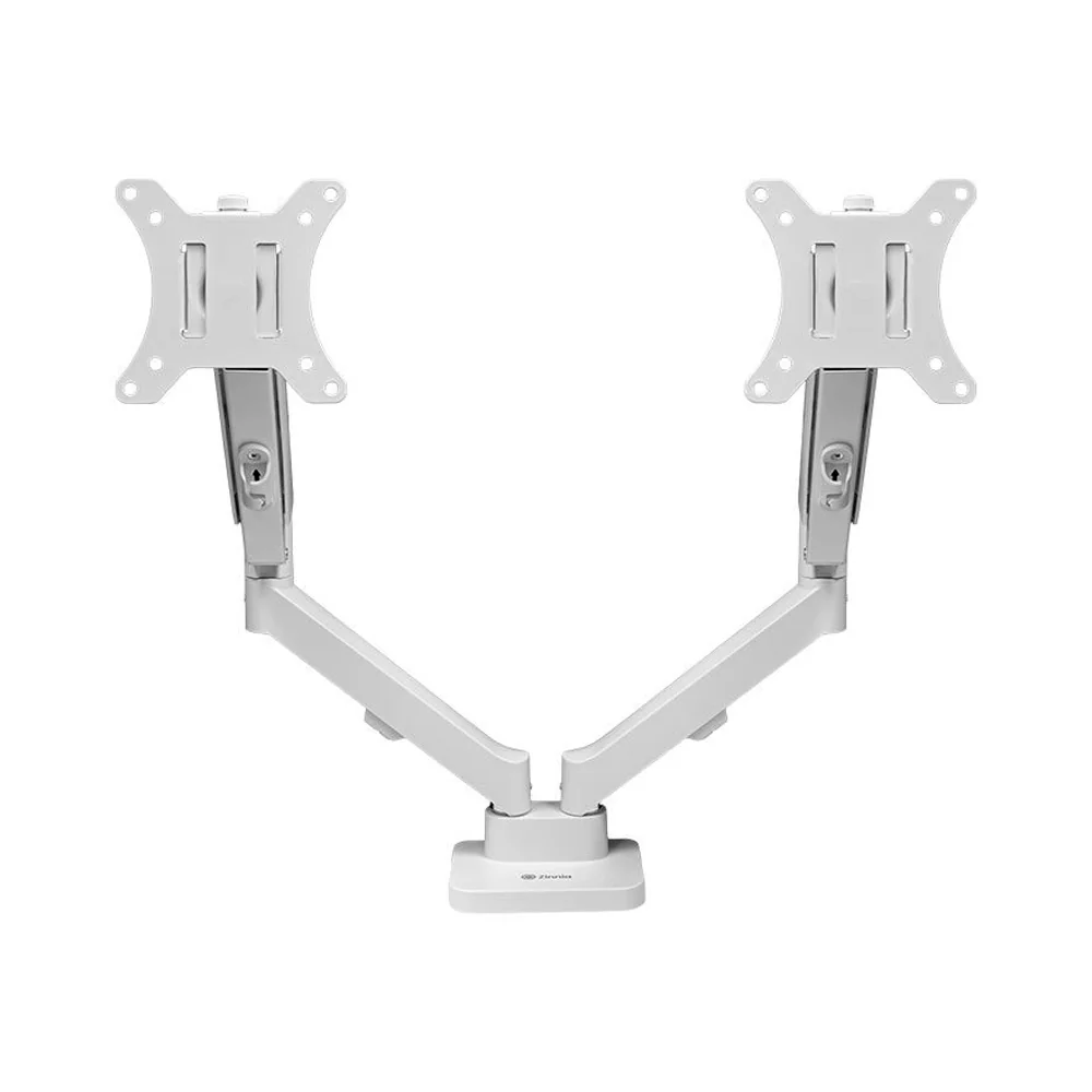 Suporte Articulado Para 2 Monitores 13 a 32 Pistão a Gás Zinnia Nimbo 210 Branco