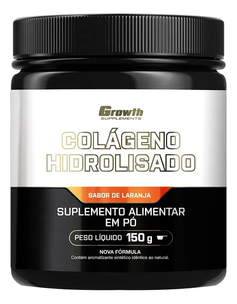 Colágeno Hidrolisado 150g Growth Supplements Laranja