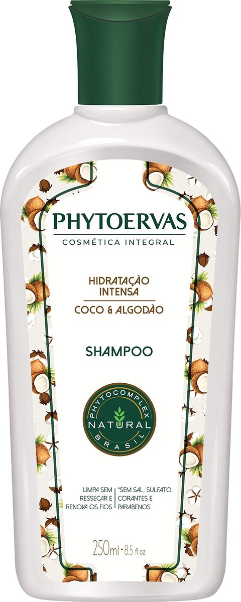 Phytoervas Shampoo Uso Diário 250 Ml Hidratação Intensa