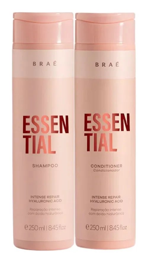 Kit Braé Essential Duo Diário com Shampoo e Condicionador para Cabelos Danificados
