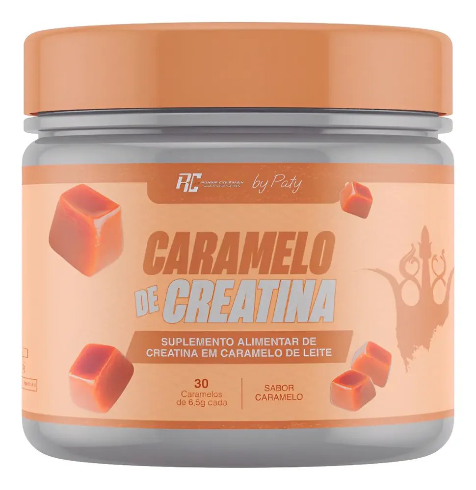 Creatina em Goma Ronnie Coleman Sabor Caramelo, Pote com 30 Unidades