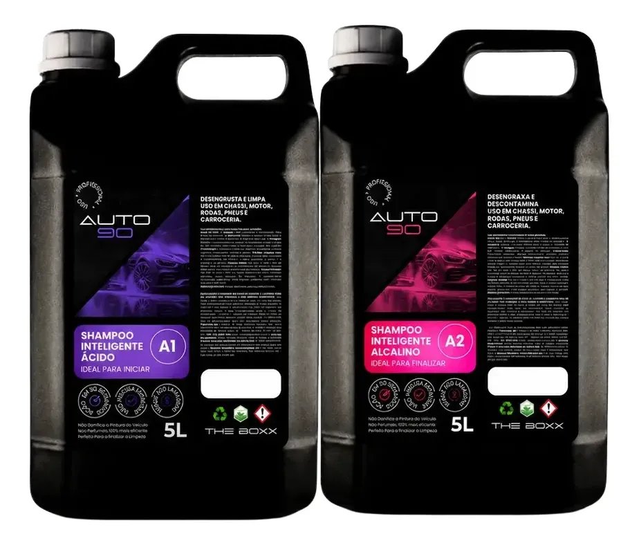 Shampoo Automotivo Auto90 - 10l - Limpeza Pesada A1 + A2