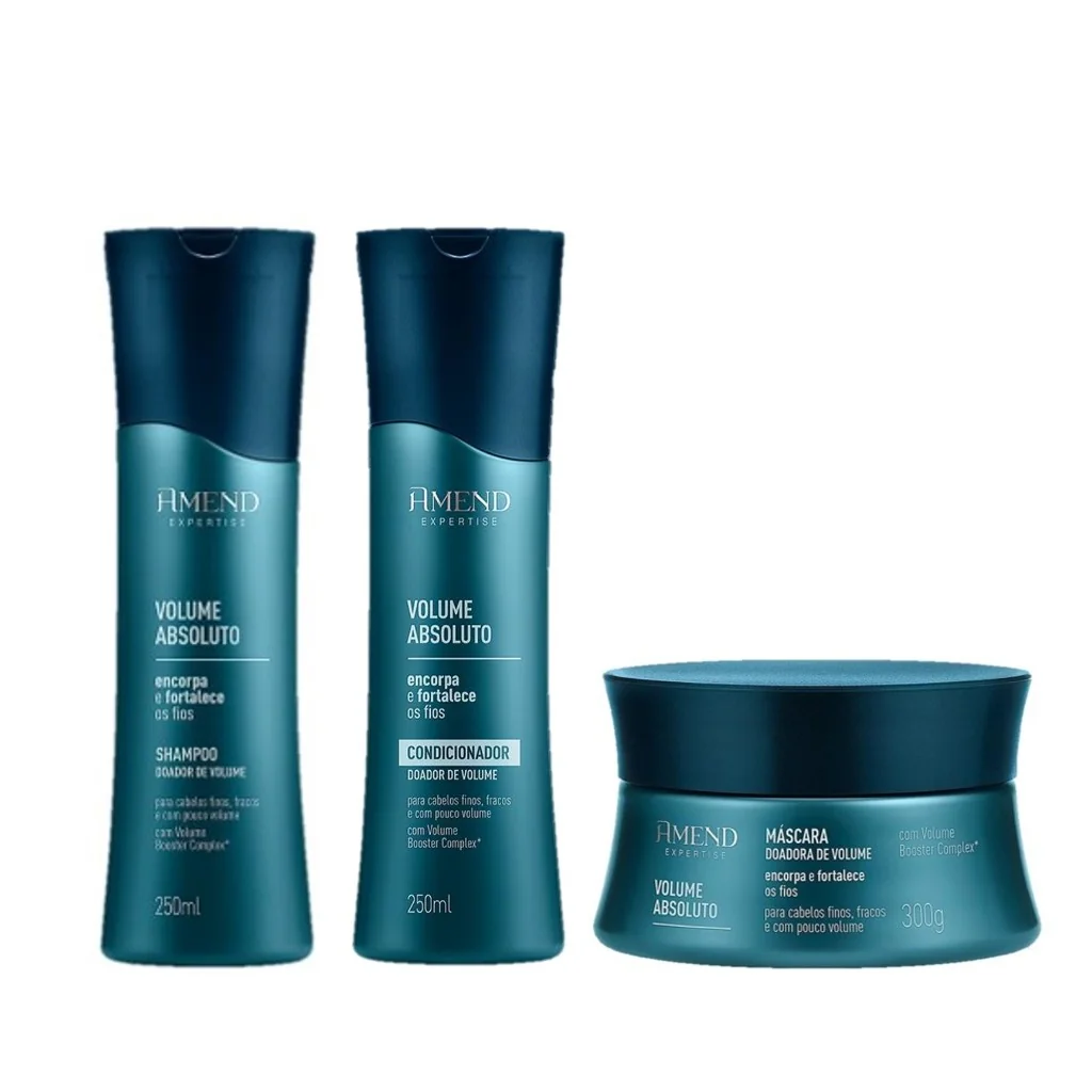 Amend KIT Volume Absoluto Shampoo e Condicionador 250ml + Máscara 300g