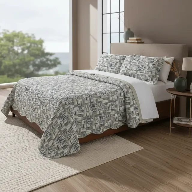 Colcha Casal Cobre Leito Queen Matelado Cama + 2 Fronhas