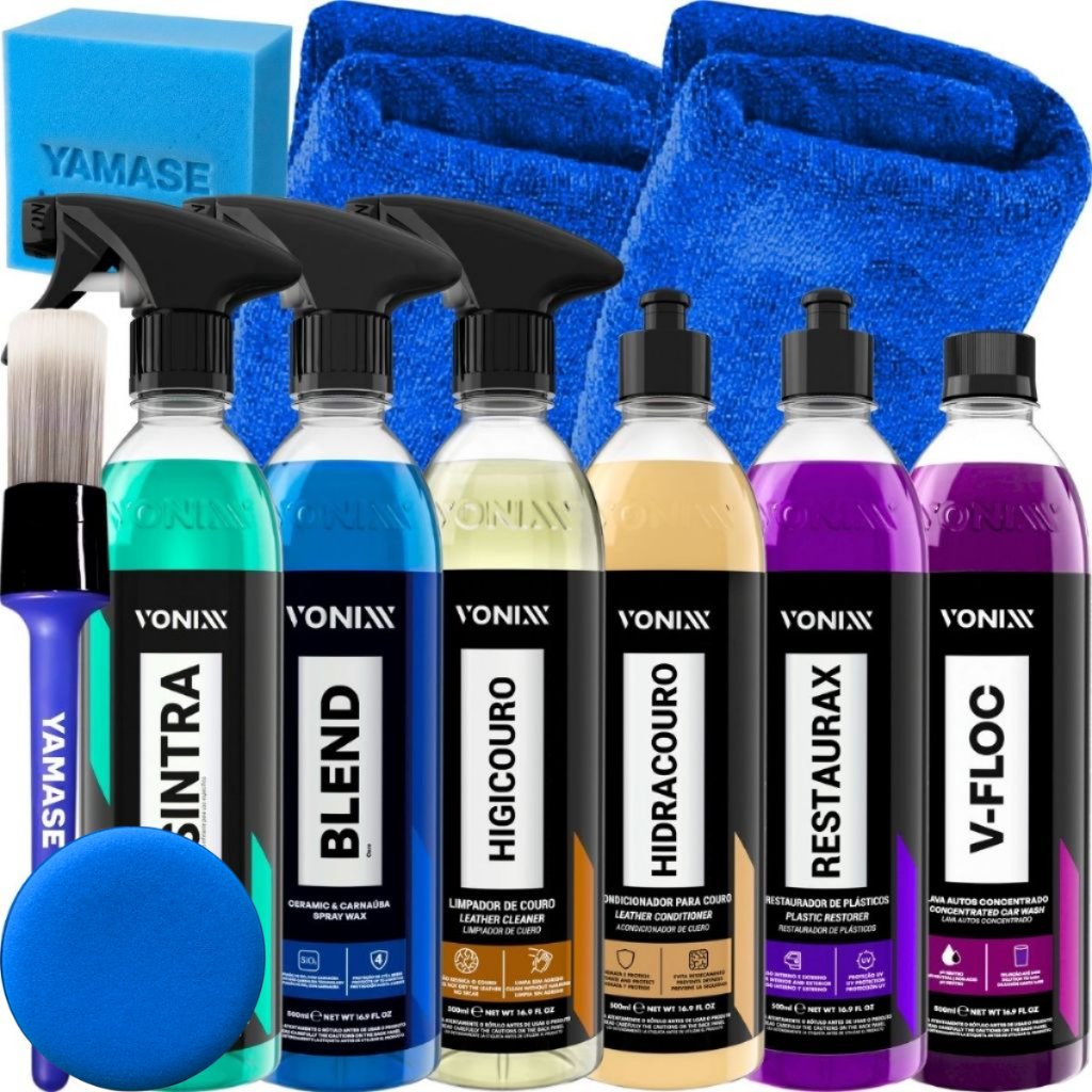 Kit Lavagem Automotiva Completa Profissional Produtos Vonixx