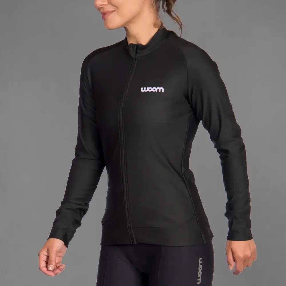 Jaqueta Ciclismo Woom Supreme Preto Lavanda Feminina 2023 Preto G