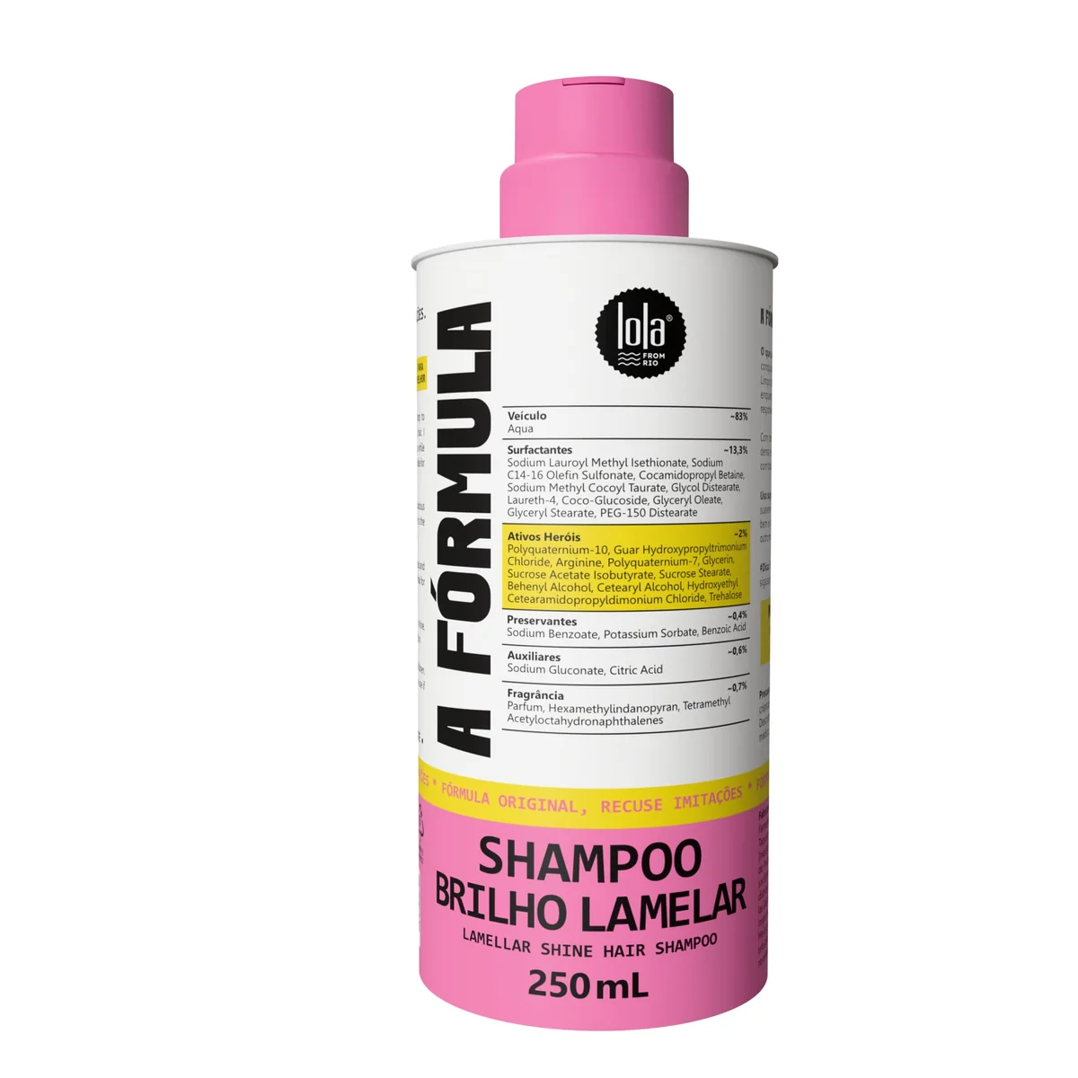 Lola From Rio Shampoo A Fórmula Brilho Lamelar 250 ml
