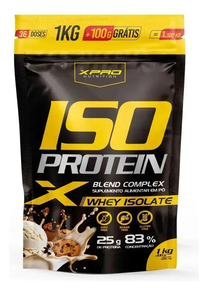 Whey protein XPro Nutrition Iso Blend Complex em pó sabor Cookies x 1.1kg