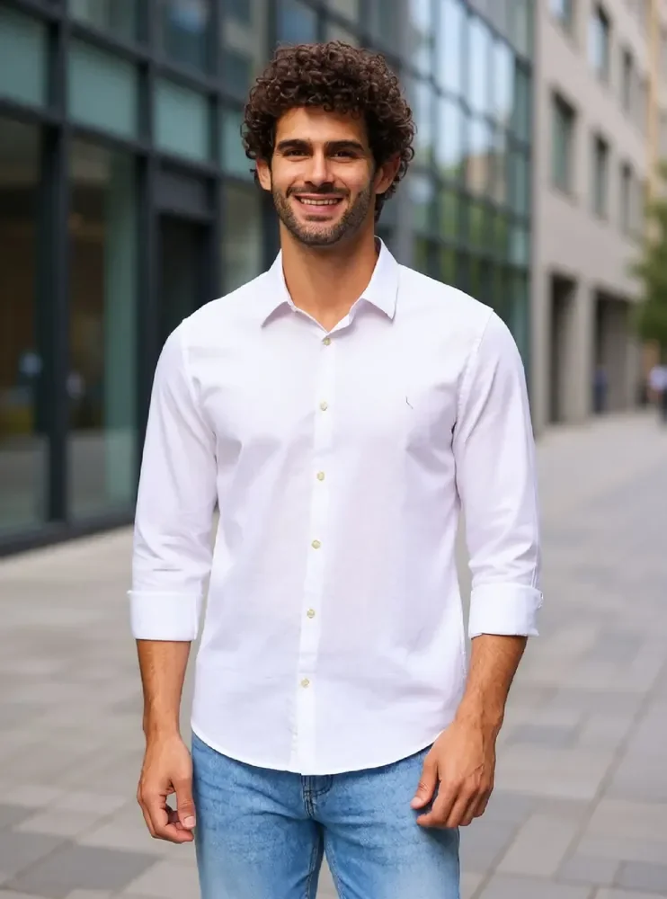 Camisa Ml Kiro Reserva Branco Liso Gg