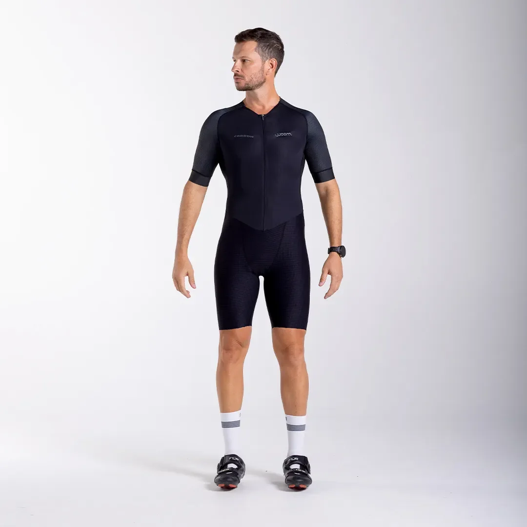 Macaquinho Triathlon C/ Manga Carbon Woom Revolution Ii Preto - P ao XGG