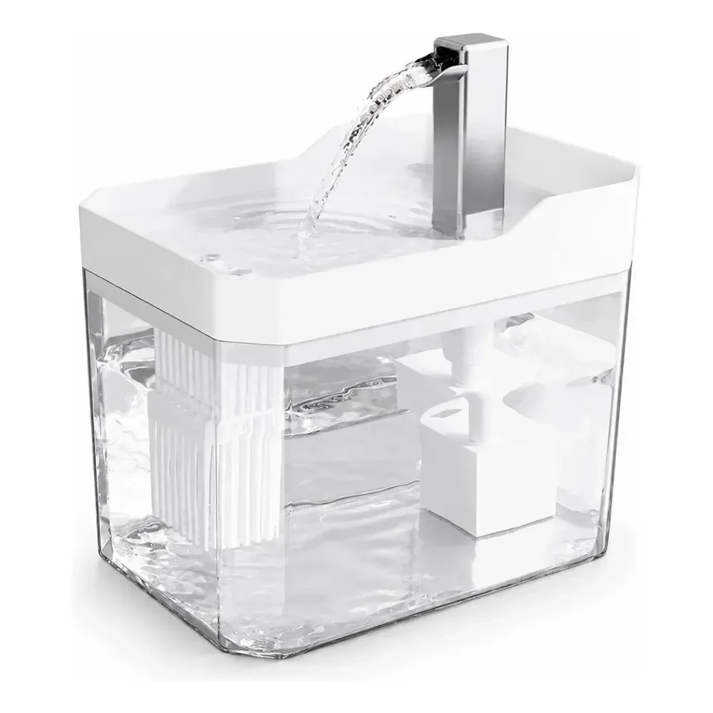 Fonte De Água Para Gato 110v Bebedouro Silencioso Filtro Branca