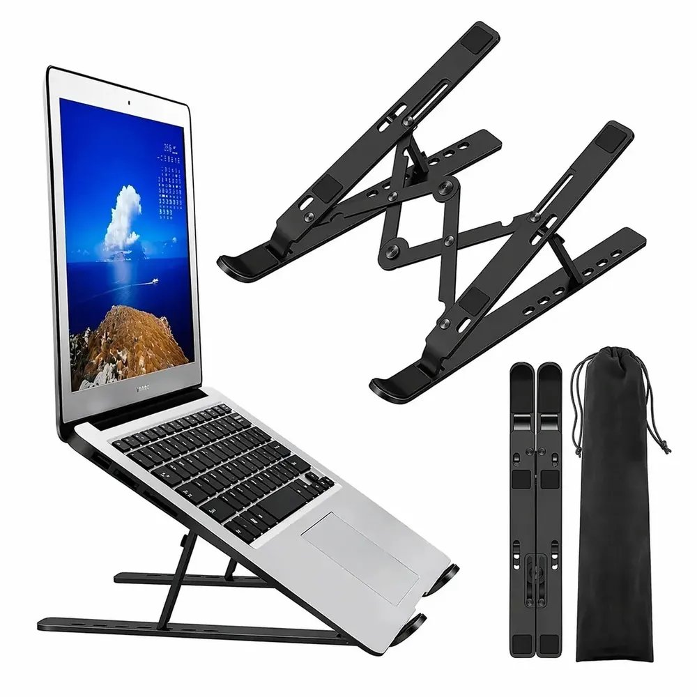 Suporte de Alumínio Ajustável Dobrável para Notebook