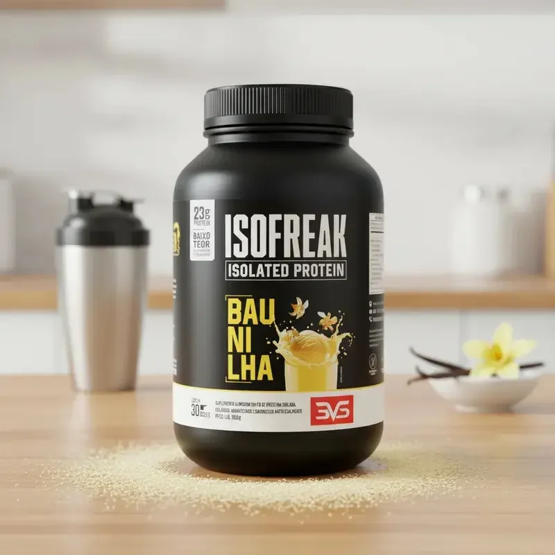 Whey Isolado Isofreak 900g Sabor: Baunilha - Fórmula Avançada Com 23g De Proteína Por Dose