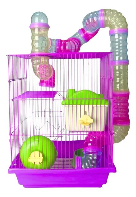 Gaiola Hamster Roedores Completa 3 Andares Savana Pet