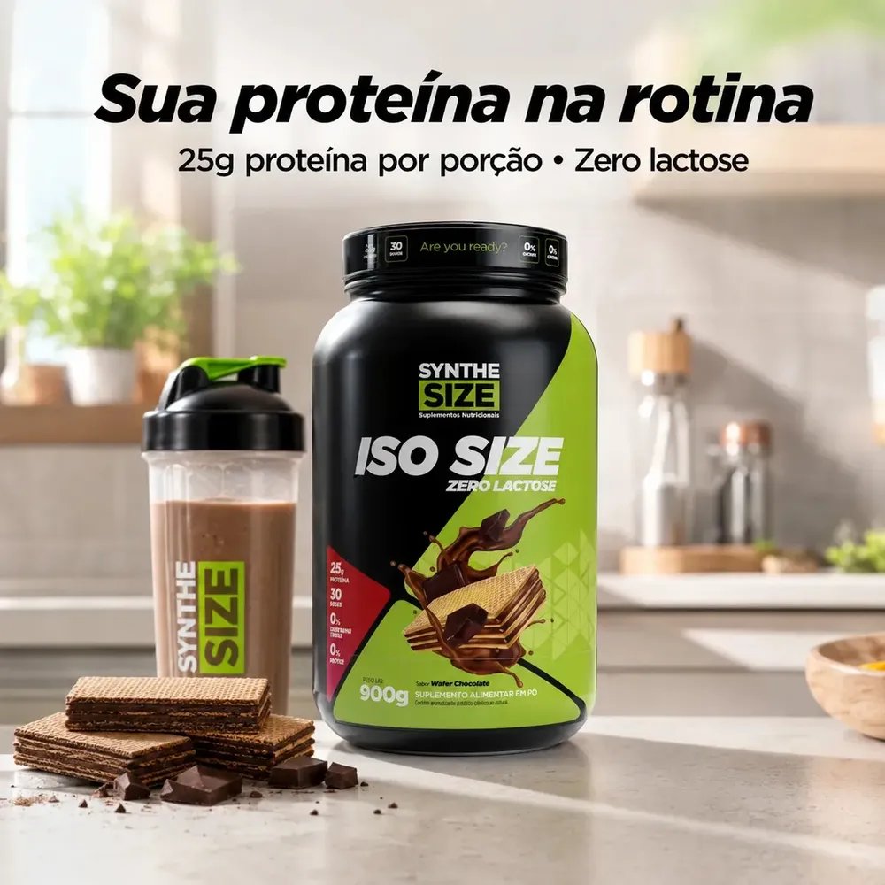 Whey Iso Size Synthesize 900g Wafer Chocolate Zero Lactose