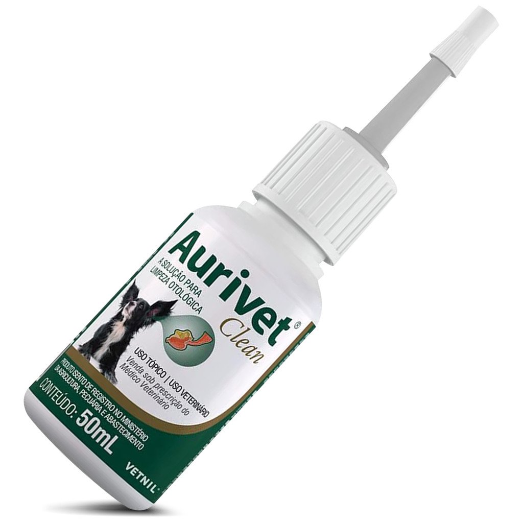 Aurivet Clean 50ml Limpeza Otológica Vetnil