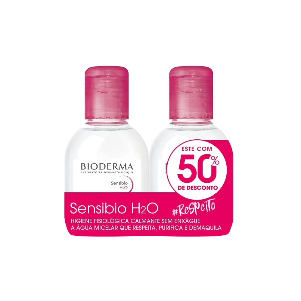 Kit Sensibio H2O 100Ml + Sensibio H2O 100Ml 50%, Bioderma