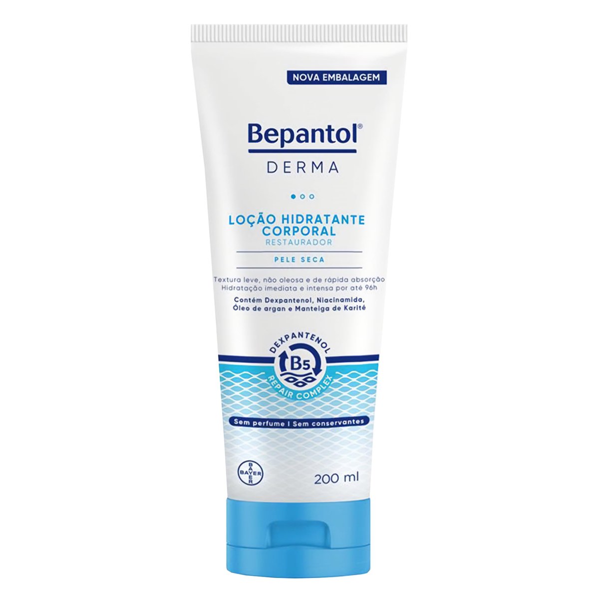 Bepantol Derma Hidratante Corporal Restaurador, Loção para Pele Seca 200ml