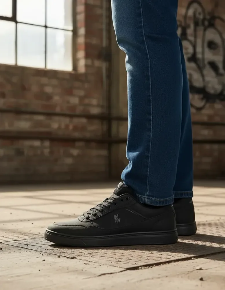 Tênis Casual Street Polo Wear Preto 40 Br