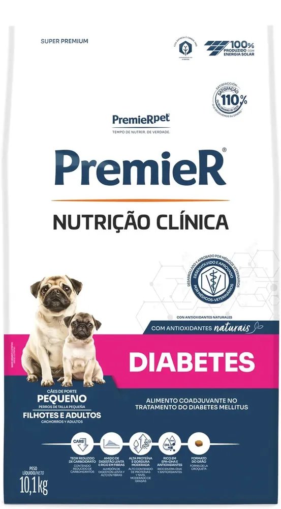 PremieRpet Nutrição Clínica Diabetes Cão Ração Seca 10,1kg