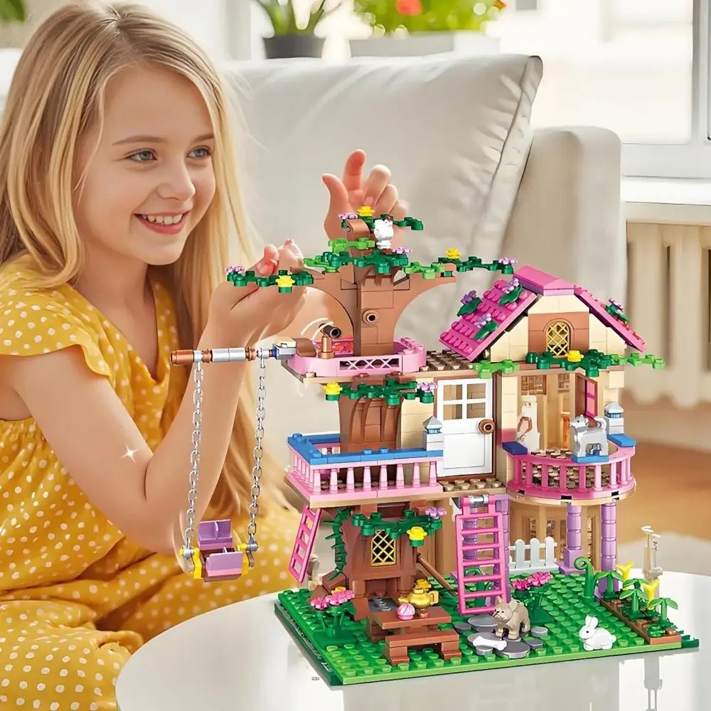 Brastoy Blocos De Montar Cabana De Árvore Dos Sonhos 504 Pcs 504 Cabana De Árvore De Sonho