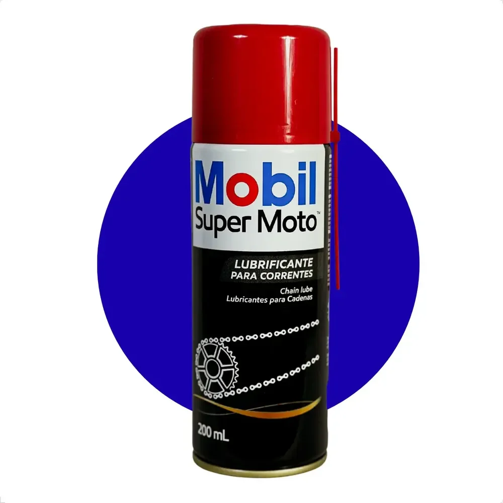 Lubrificante Para Correntes Chain Lub Super Moto 200mL Mobil