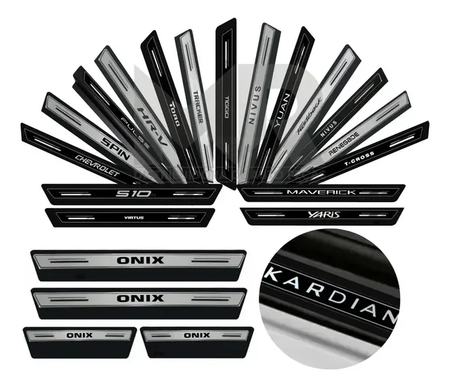 Kit Soleira Proteção Porta Resinada Premium Black Out Poroso