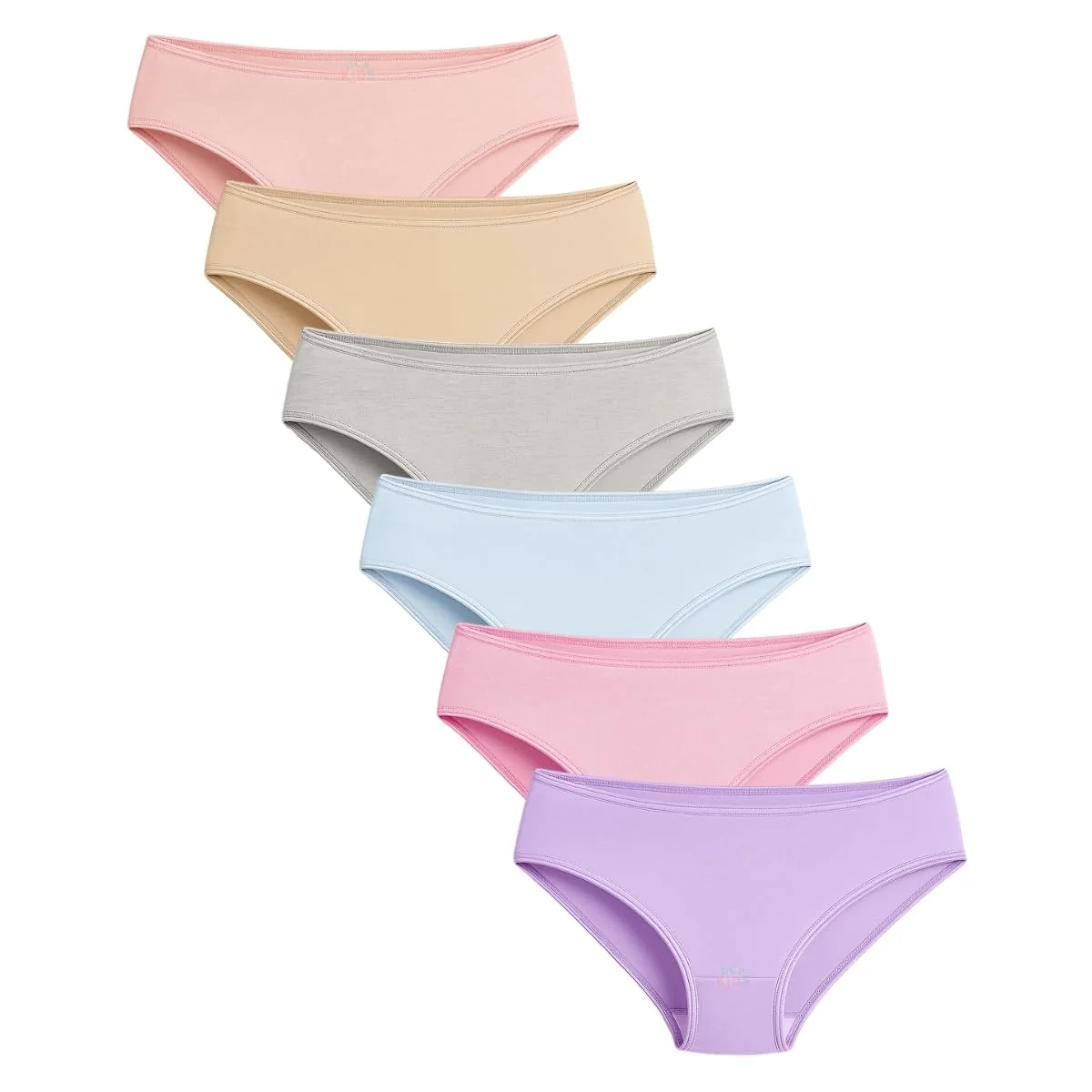 Calcinha Infantil Lisa Kit 6 Peças Premium DCP Kids