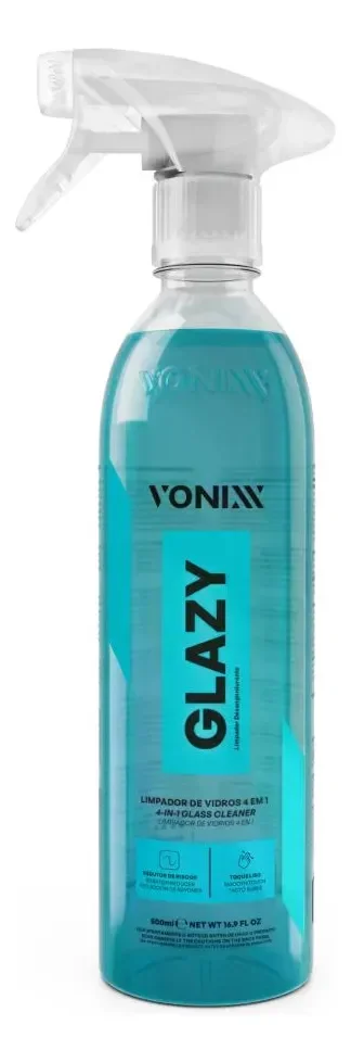 Limpador E Protetor De Vidros 4 Em 1 Glazy Vonixx 500ml