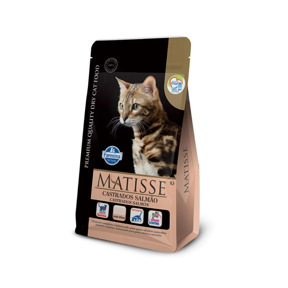 Matisse - Ração Farmina Salmão para Gatos Adultos Castrados - 7,5kg