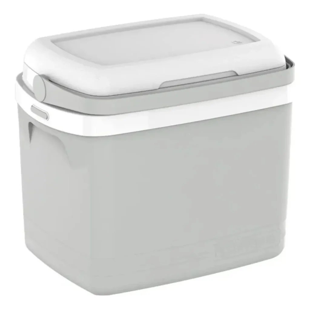 Caixa Térmica Tropical C/Acessórios 32 Litros Cinza Soprano