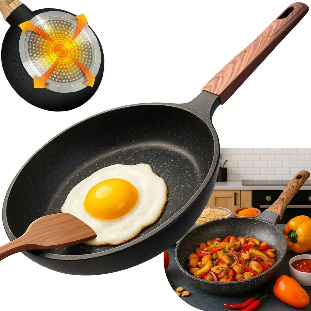 Panela Frigideira Cerâmica De Indução E Gás Compacta Profissional 26 Cm Linha Premium - Aero Home