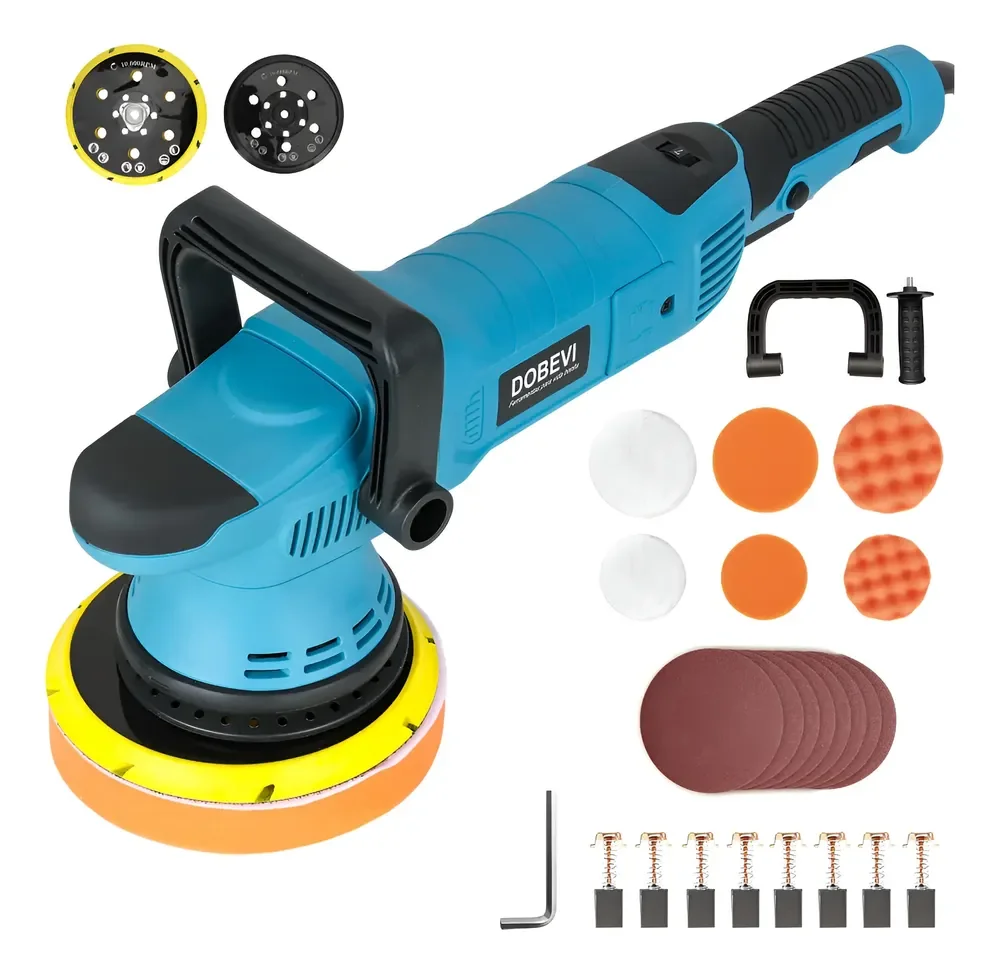 Politriz Eletrica Roto Orbital 15mm 5 E 6 Pol 1600w Dobevi Azul 127v