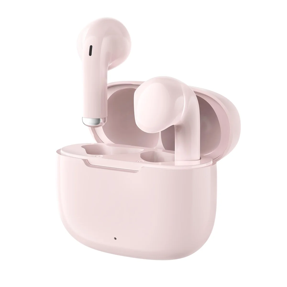 Fone de Ouvido Bluetooth 5.3, Graves Potentes, Drivers de 13mm, 14H de Reprodução, Resistência à Água, Fone sem fio tws (rosa)