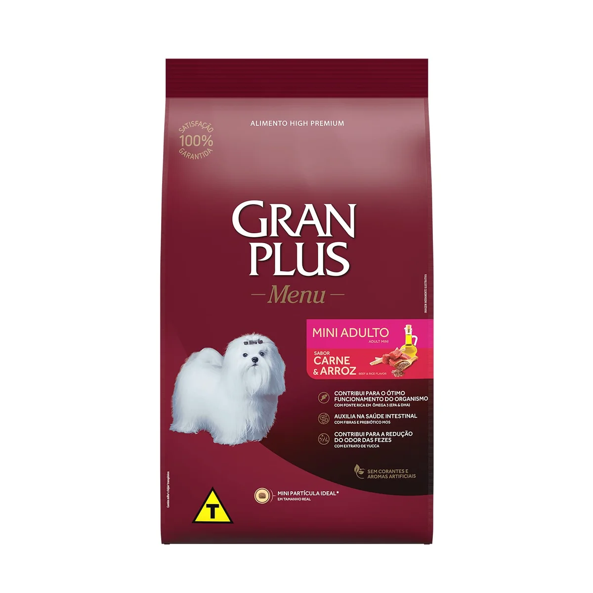 Granplus Ração Para Cães Adultos Gran Plus Mini Carne E Arroz 15 Kg
