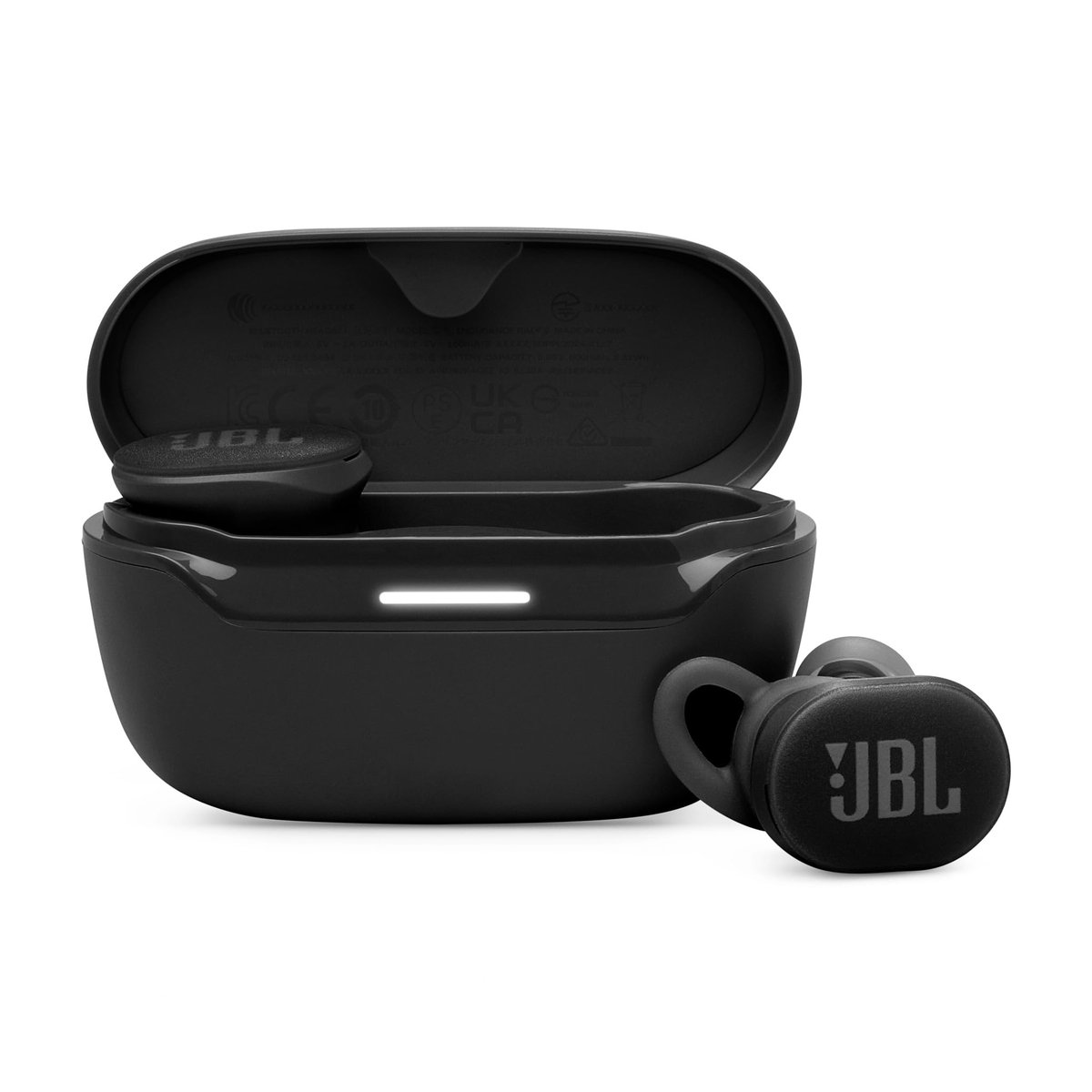 Fone de Ouvido Sem Fio, JBL, Endurace Race TWS, Esportivo, À Prova D'água e Resistente À Poeira - Preto