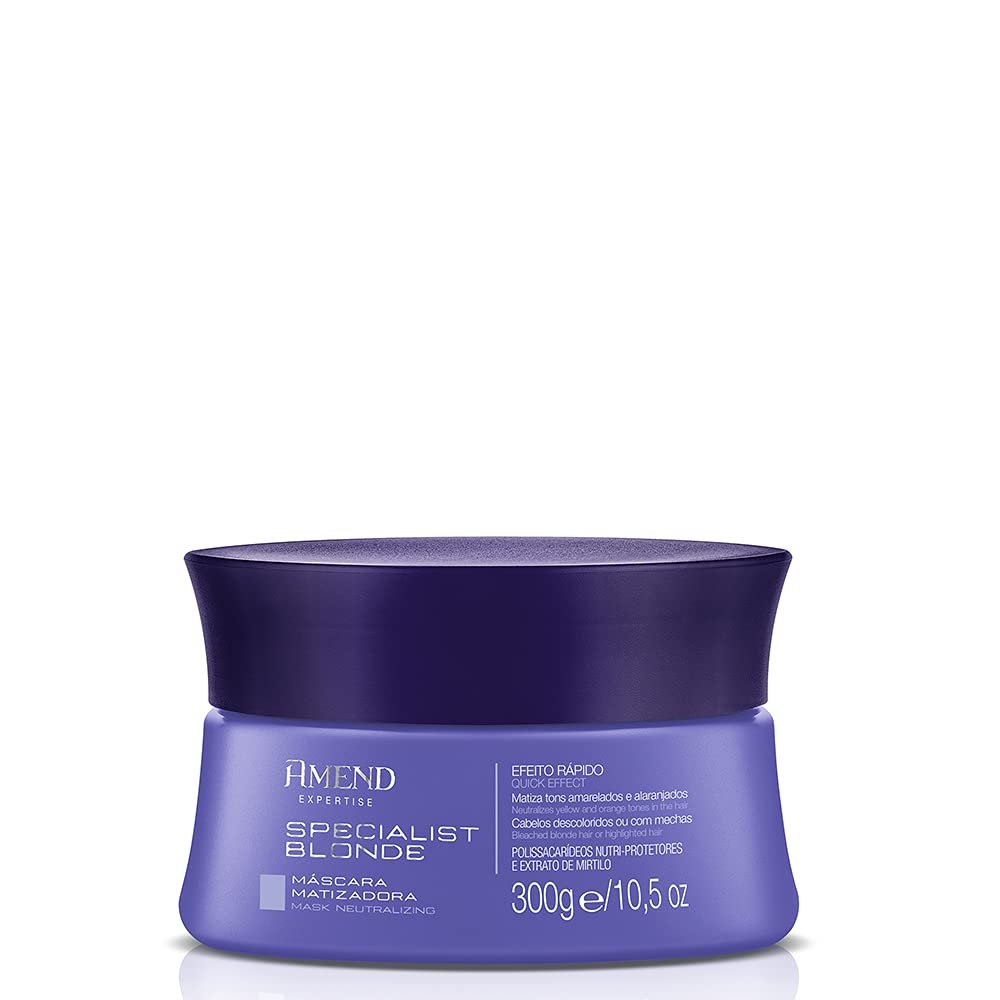 Máscara Matizadora com Extrato de Mirtilo 300g | Amend Specialist Blonde