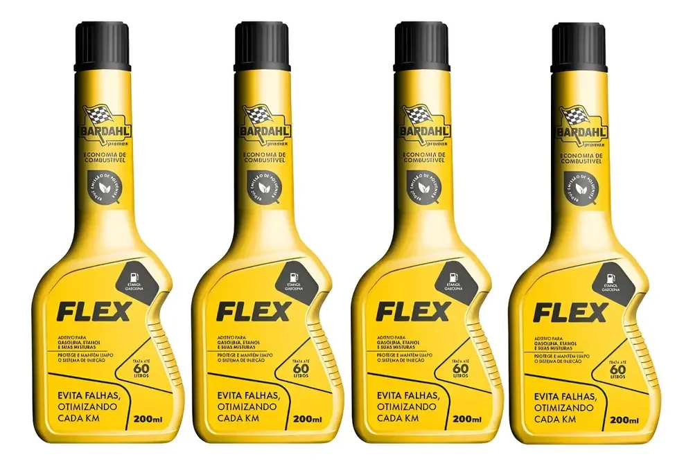 4 Aditivos Combustível Promax Flex 200ml Para Carros e Caminhonetes