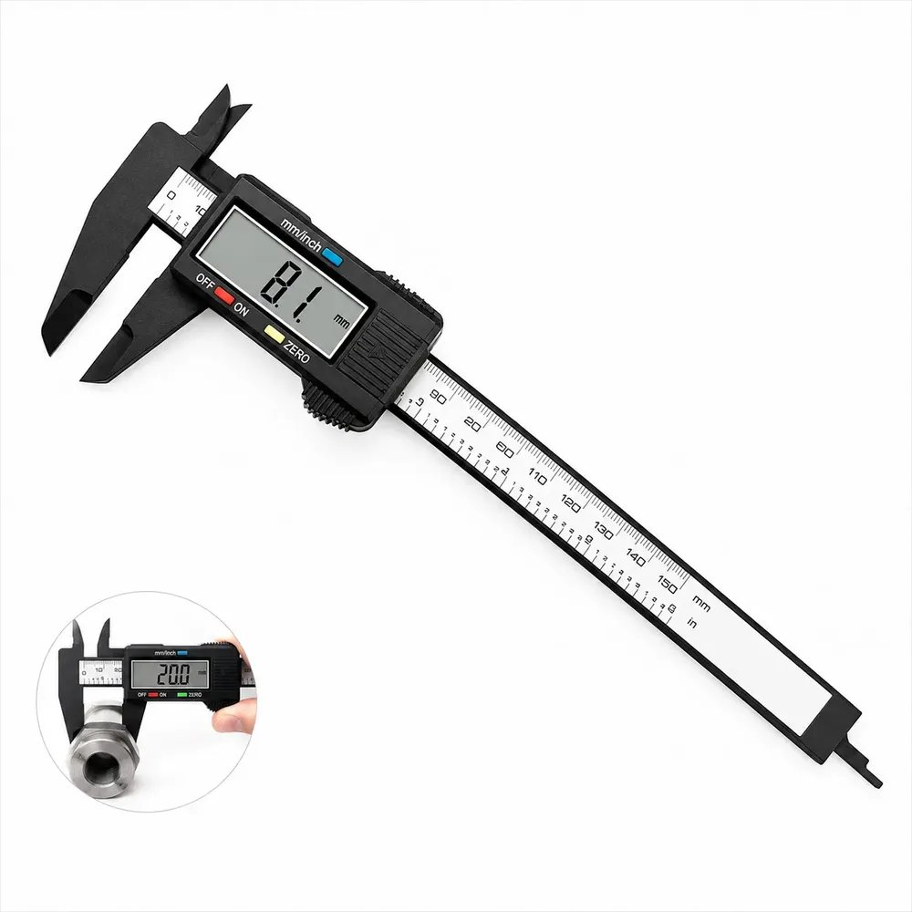 Paquímetro Digital Com Display Lcd Caliper Profissional